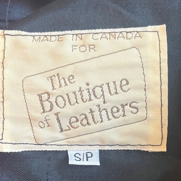 Vtg Red Leather Jacket The Boutique of Leathers Made Canada S/M - Picture 7 of 7